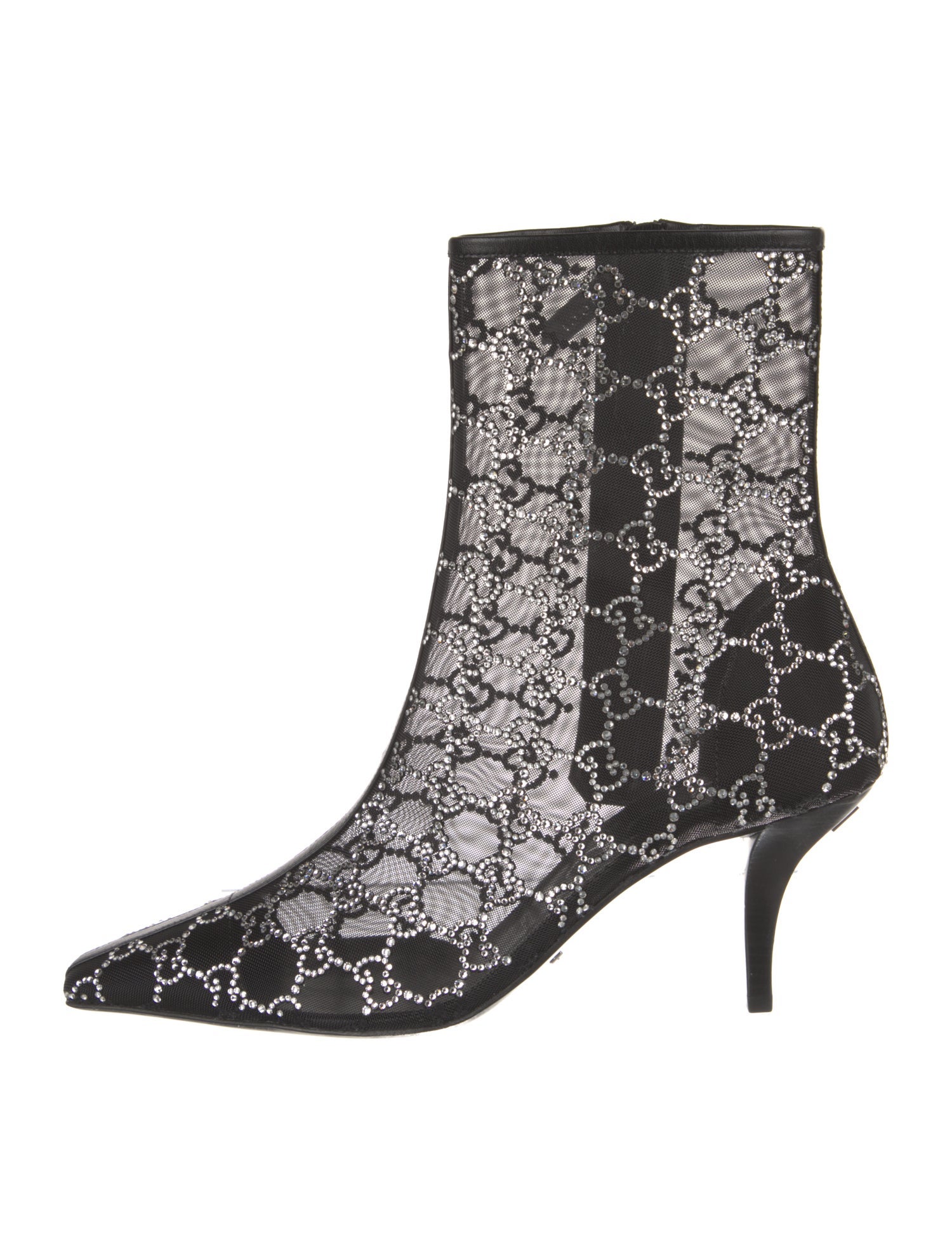 Gucci Mesh Printed Boots
