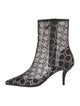 Gucci Mesh Printed Boots