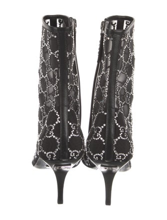 Gucci Mesh Printed Boots