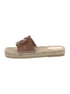 Gucci Interlocking G Logo Leather Espadrilles