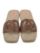 Gucci Interlocking G Logo Leather Espadrilles