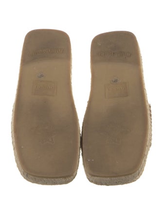 Gucci Interlocking G Logo Leather Espadrilles