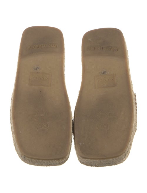Gucci Interlocking G Logo Leather Espadrilles