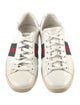 Gucci Web Accent Leather Sneakers