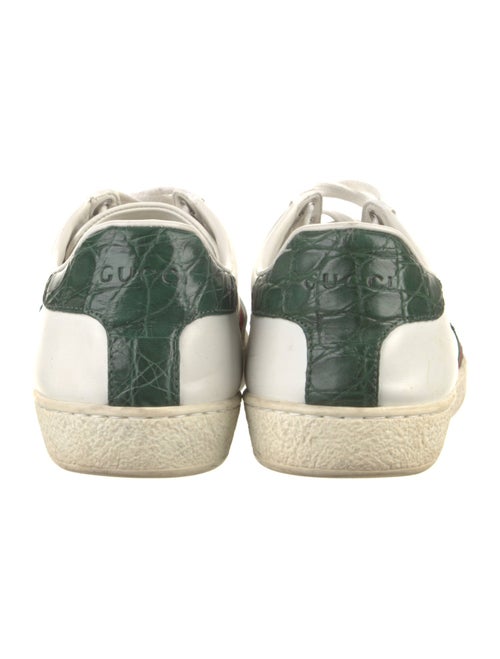 Gucci Web Accent Leather Sneakers