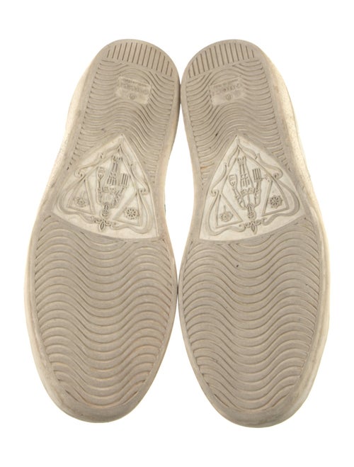 Gucci Web Accent Leather Sneakers
