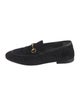 Gucci Horsebit Accent Velvet Loafers
