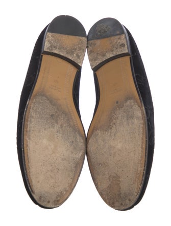 Gucci Horsebit Accent Velvet Loafers