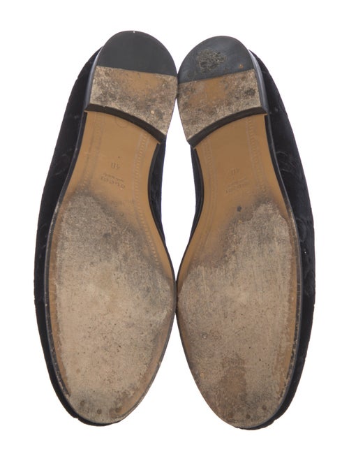 Gucci Horsebit Accent Velvet Loafers