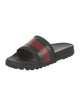 Gucci Web Accent Rubber Slides