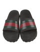 Gucci Web Accent Rubber Slides
