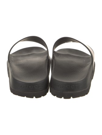 Gucci Web Accent Rubber Slides