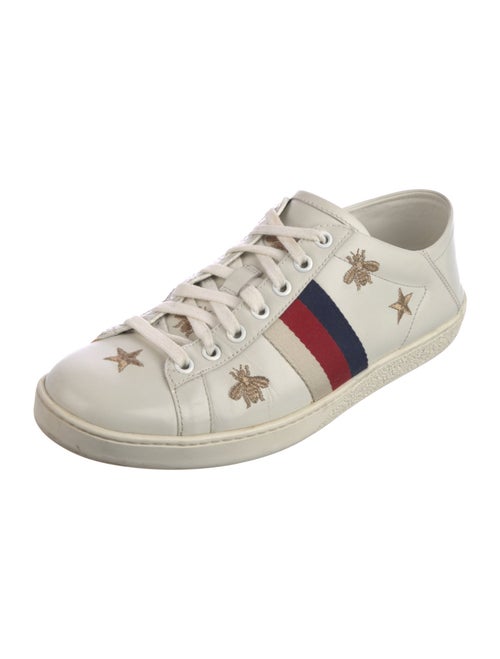 Gucci Sylvie Web Accent Leather Sneakers