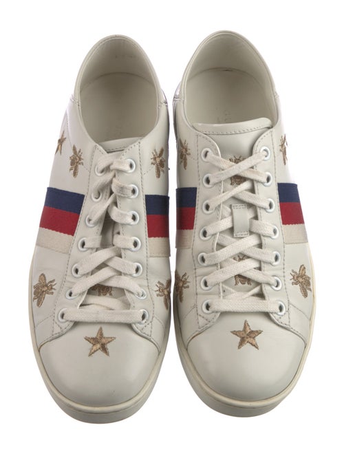 Gucci Sylvie Web Accent Leather Sneakers