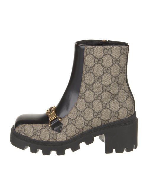 Gucci Printed Combat Boots