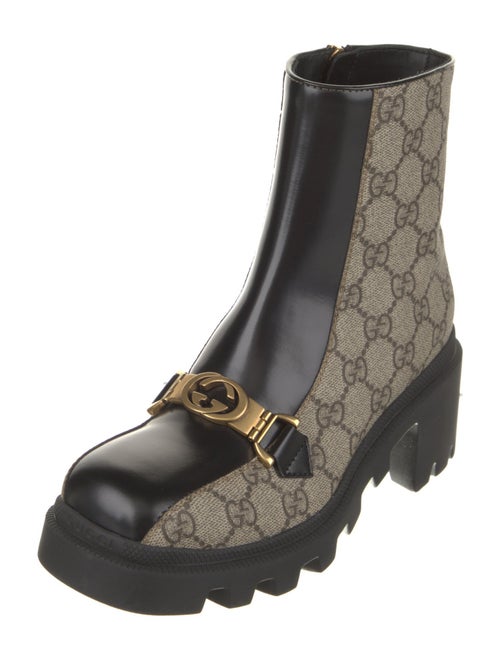 Gucci Printed Combat Boots