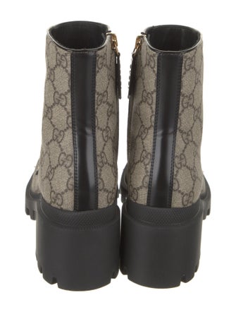 Gucci Printed Combat Boots