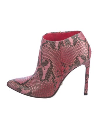 Gucci Snakeskin Animal Print Boots