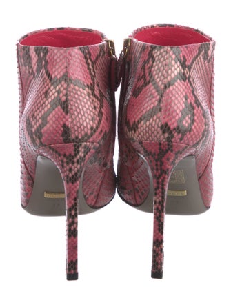 Gucci Snakeskin Animal Print Boots
