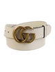 Gucci Double G Logo Leather Belt