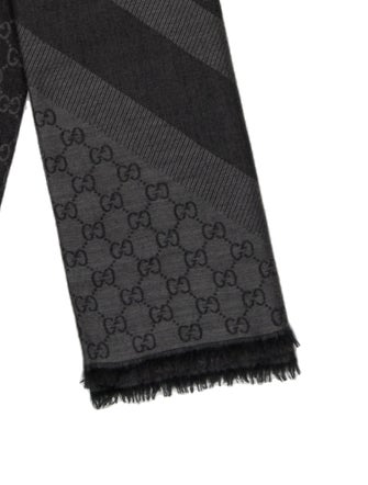 Gucci Wool GG Signature Shawl