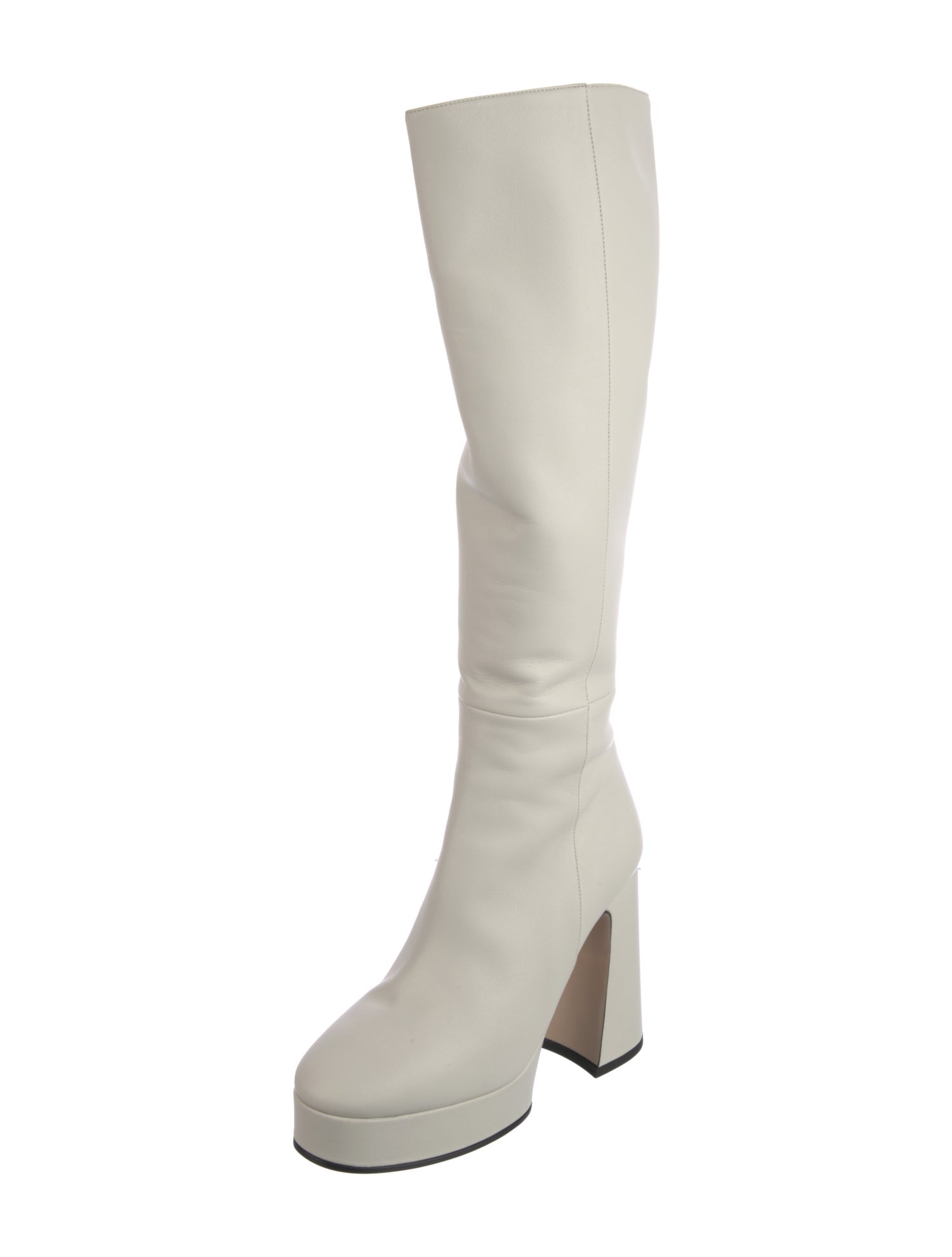 Gucci Interlocking G Logo Leather Boots