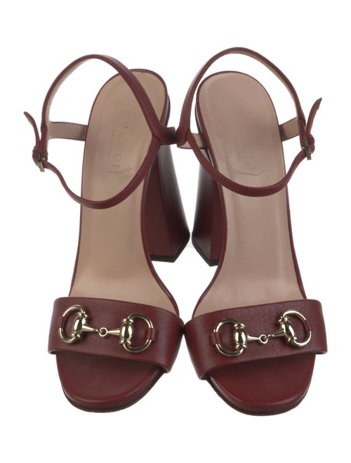 Gucci Horsebit Accent Leather Sandals