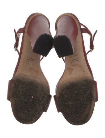 Gucci Horsebit Accent Leather Sandals