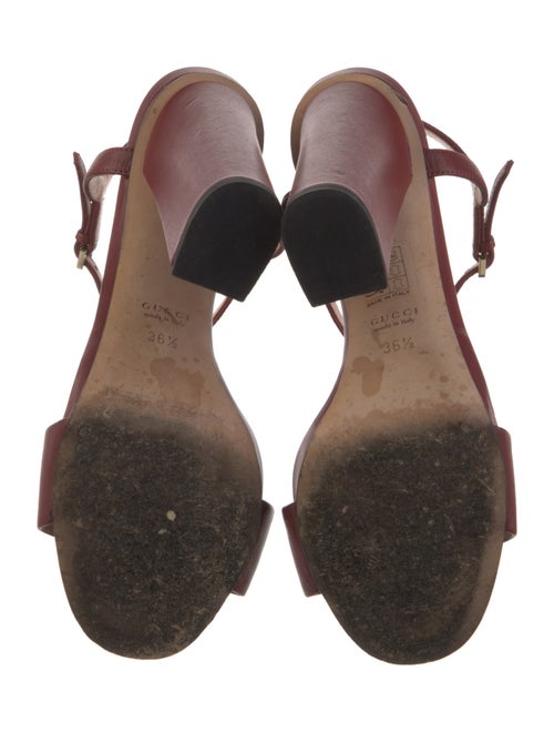 Gucci Horsebit Accent Leather Sandals