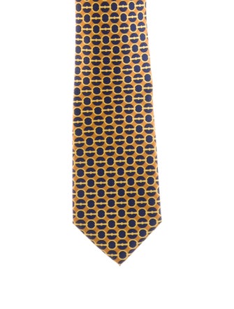 Gucci Pattern Print Silk Tie
