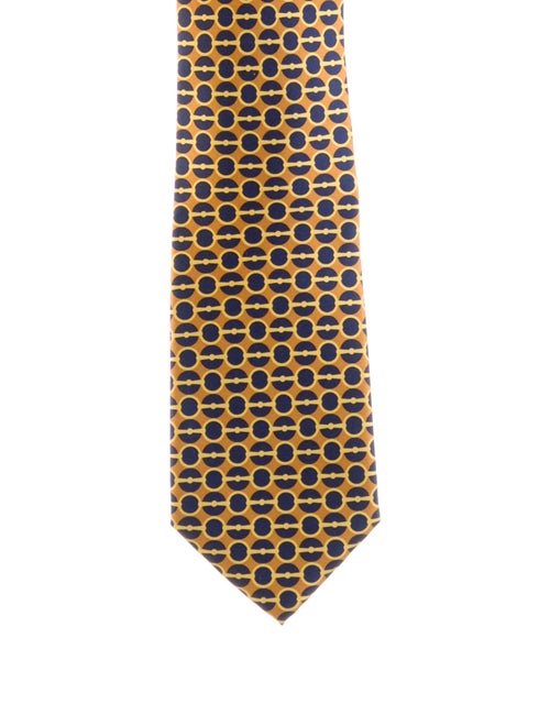 Gucci Pattern Print Silk Tie