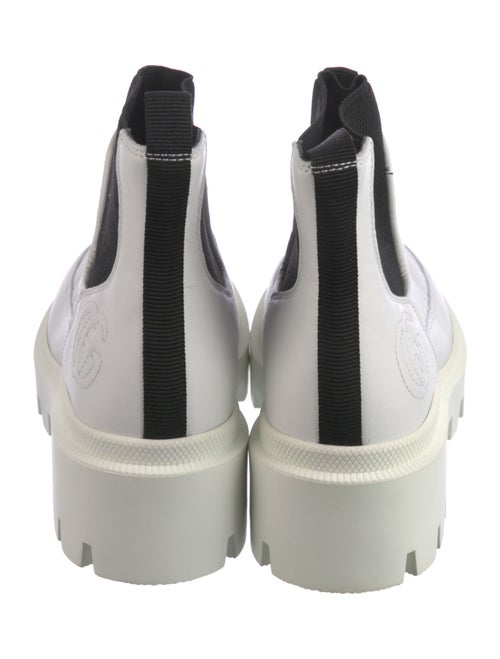 Gucci Double G Logo Leather Chelsea Boots