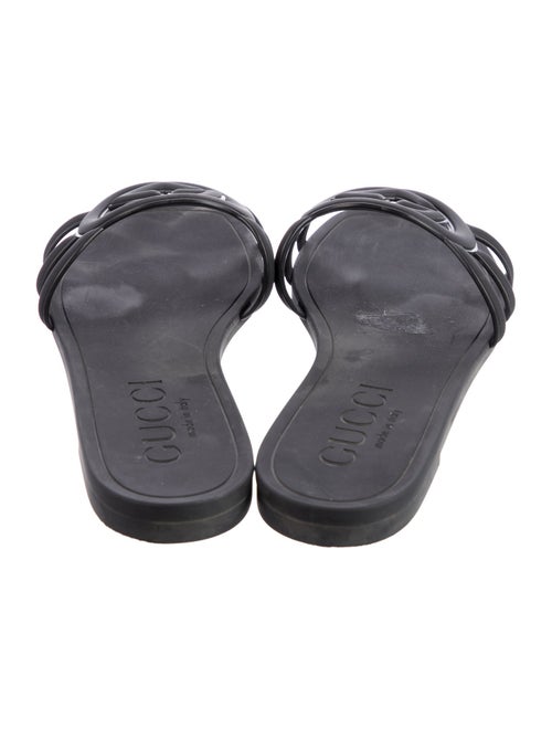 Gucci Interlocking G Logo Rubber Slides