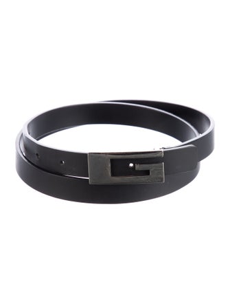 Gucci Skinny Leather Belt