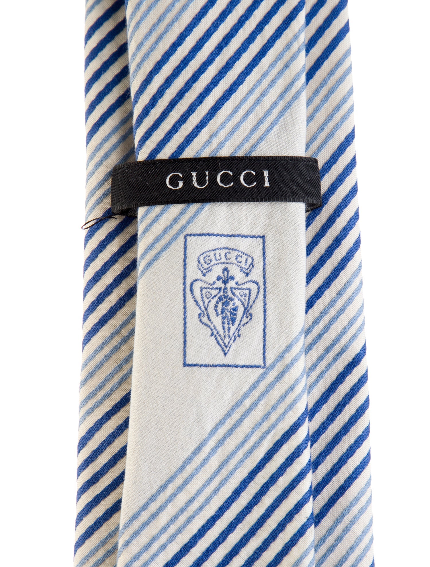 Gucci Pattern Print Cotton Tie