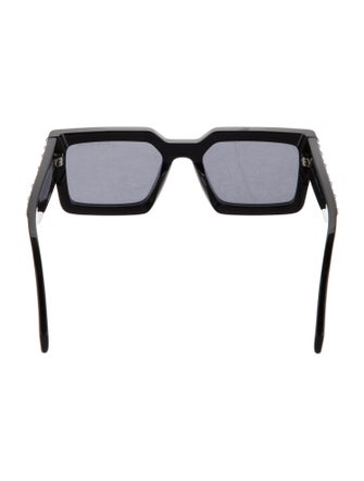 Louis Vuitton Faux Pearl Accents Square Sunglasses