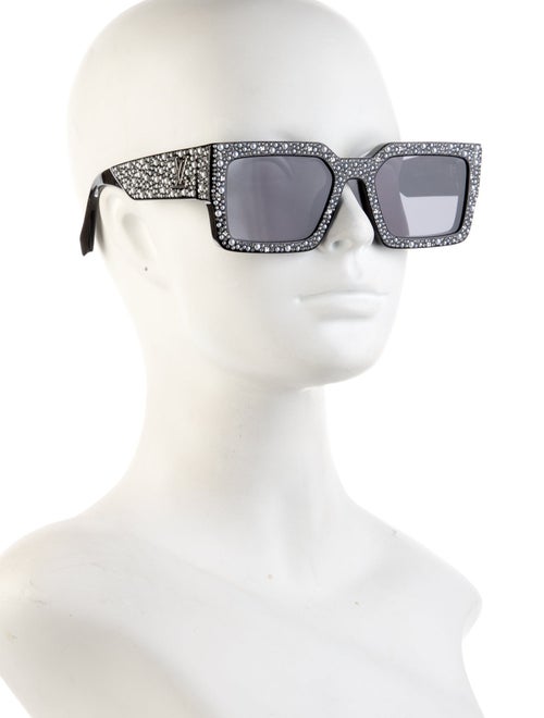 Louis Vuitton Faux Pearl Accents Square Sunglasses