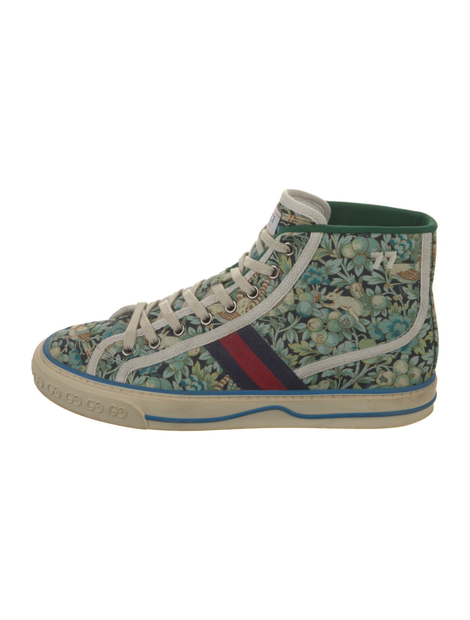 Gucci Sylvie Web Accent Canvas Sneakers