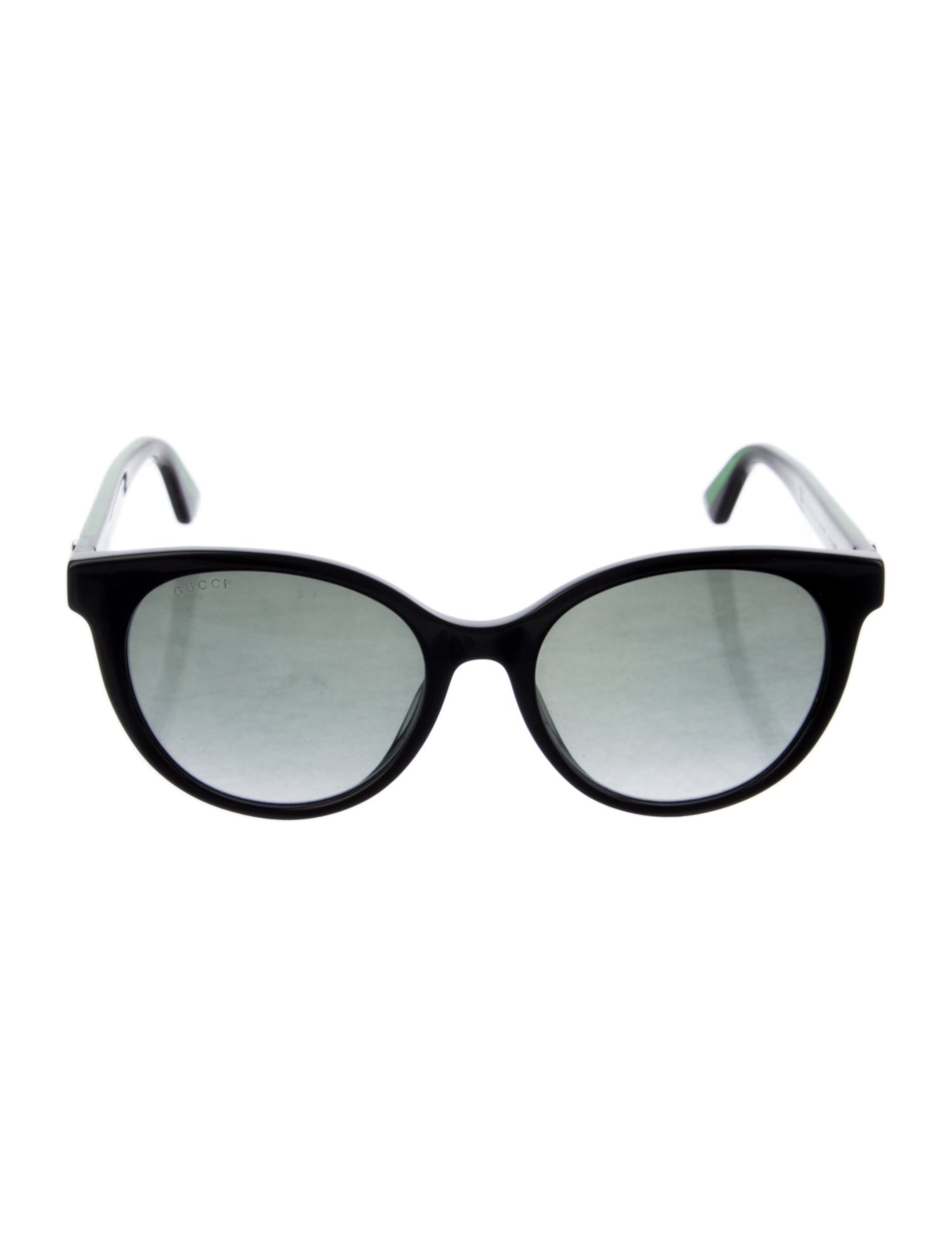 Gucci Web Accent Round Sunglasses