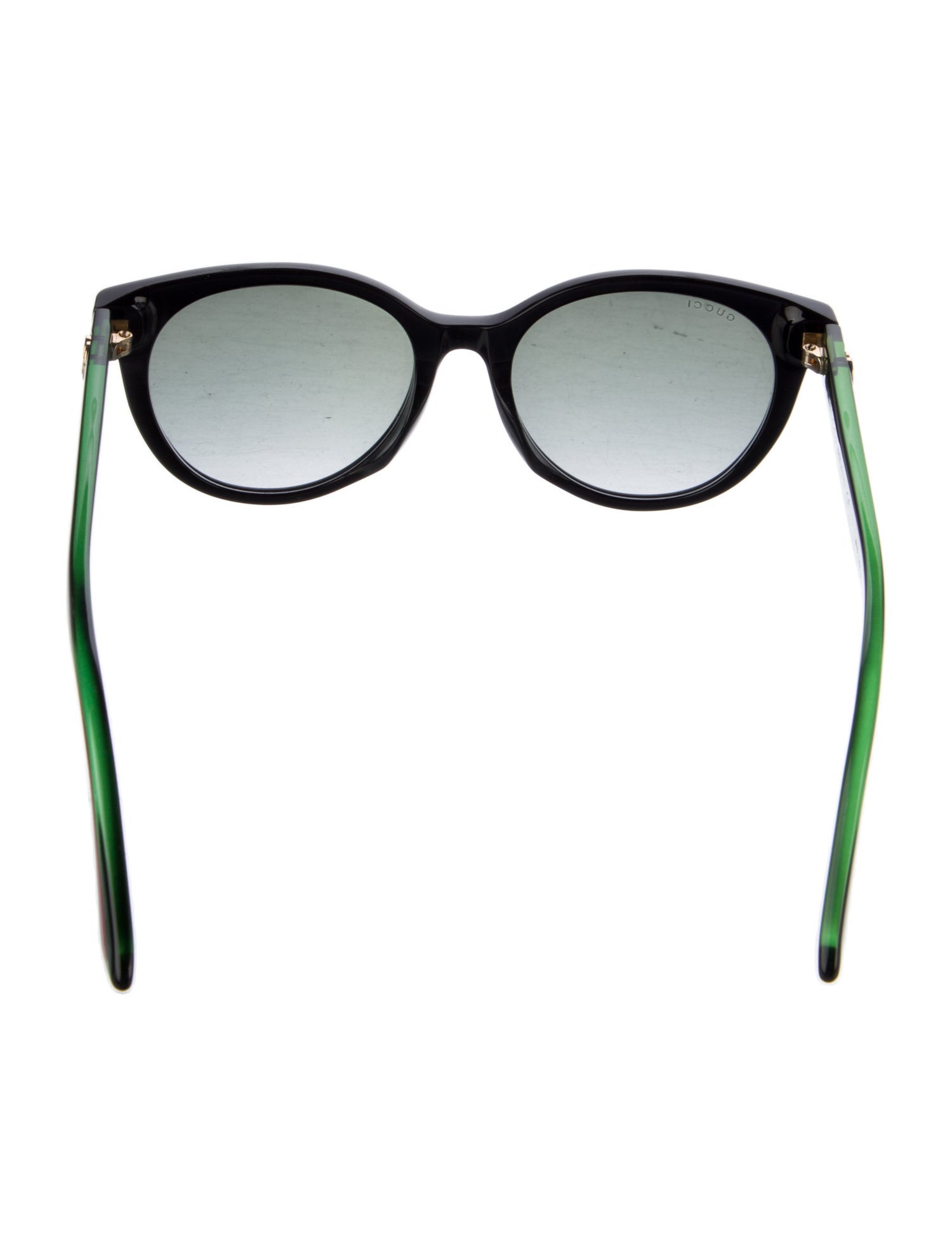 Gucci Web Accent Round Sunglasses