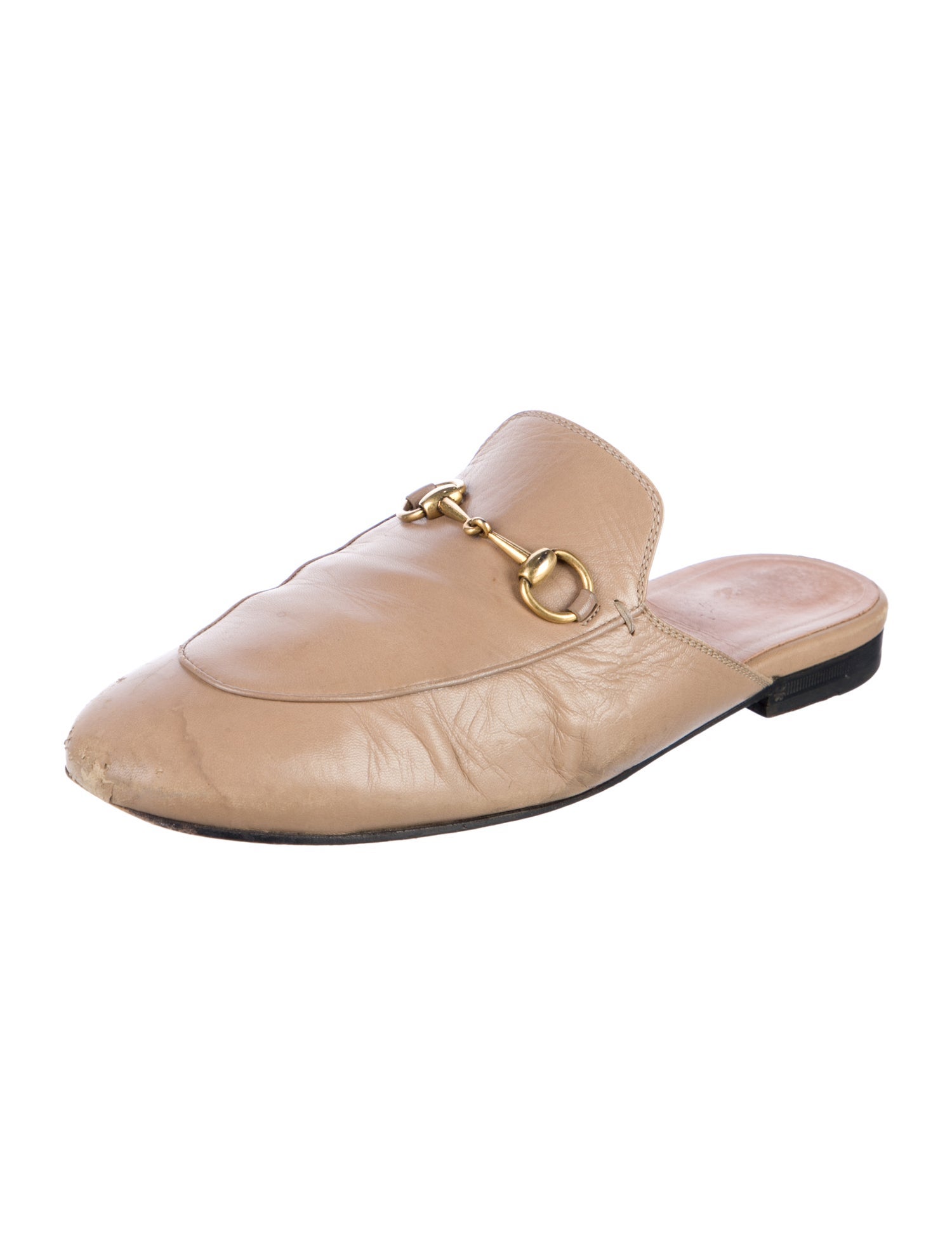 Gucci Horsebit Accent Leather Mules