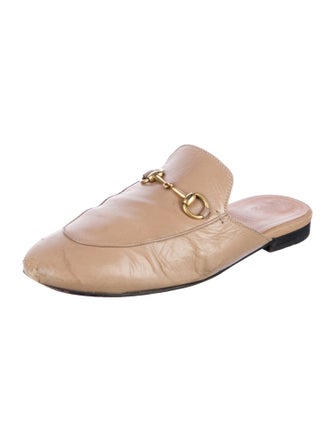 Gucci Horsebit Accent Leather Mules