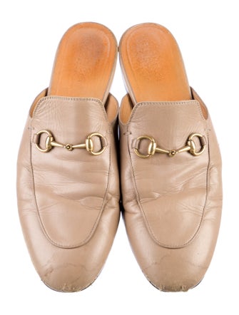 Gucci Horsebit Accent Leather Mules