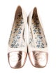 Gucci Flora Print Leather Ballet Flats