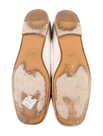 Gucci Flora Print Leather Ballet Flats