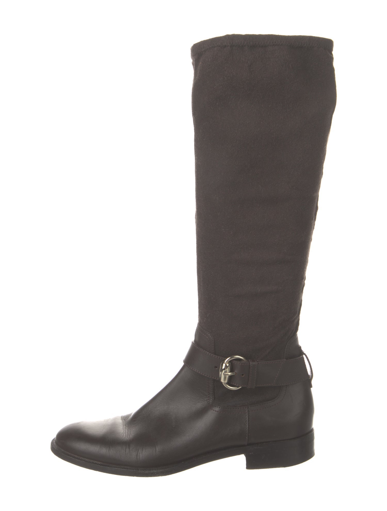 Gucci Leather Riding Boots