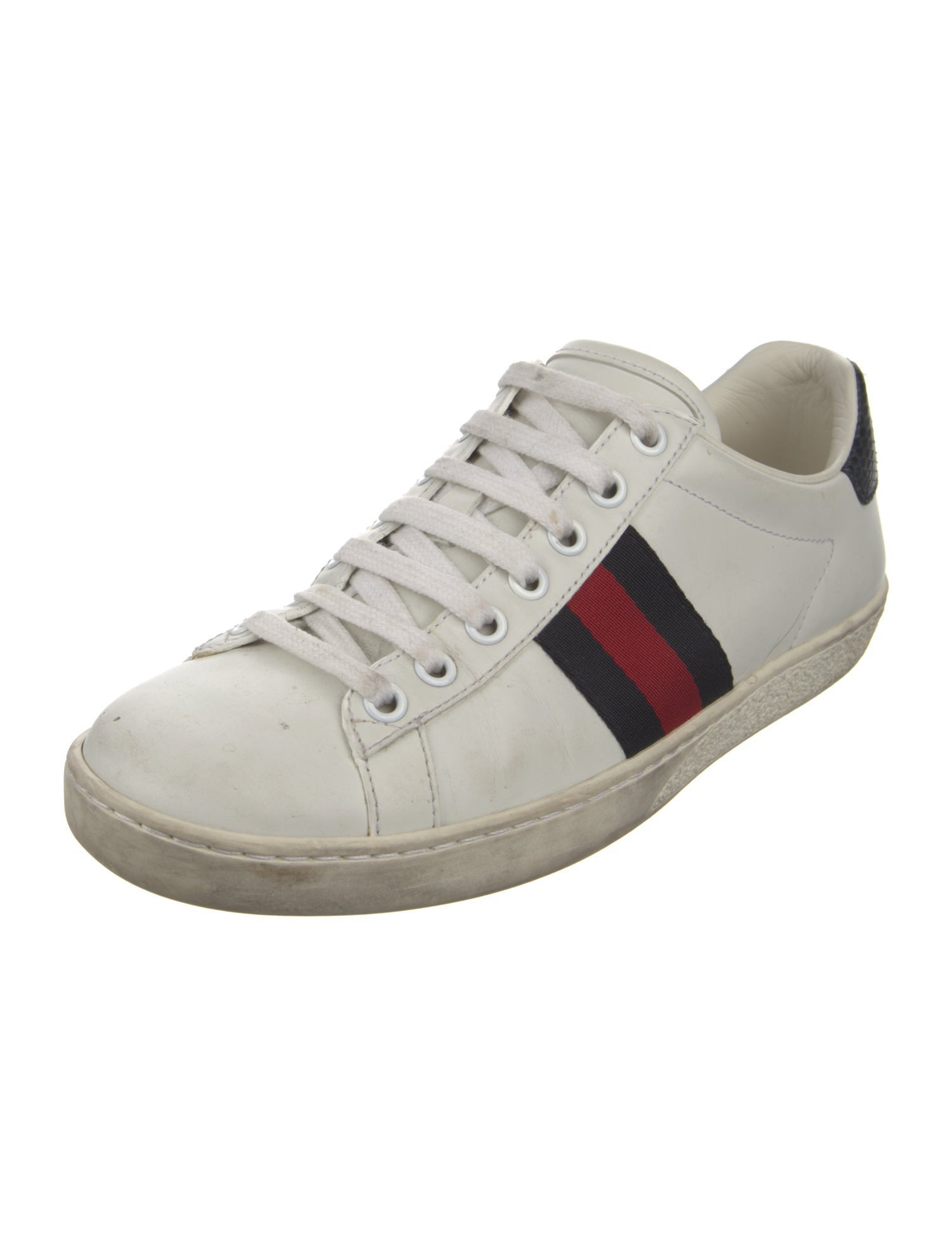 Gucci Sylvie Web Accent Leather Sneakers
