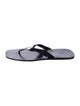 Gucci Interlocking G Logo Leather Flip Flops