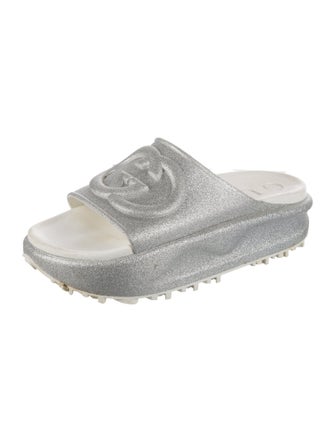 Gucci Interlocking G Logo Glitter Slides