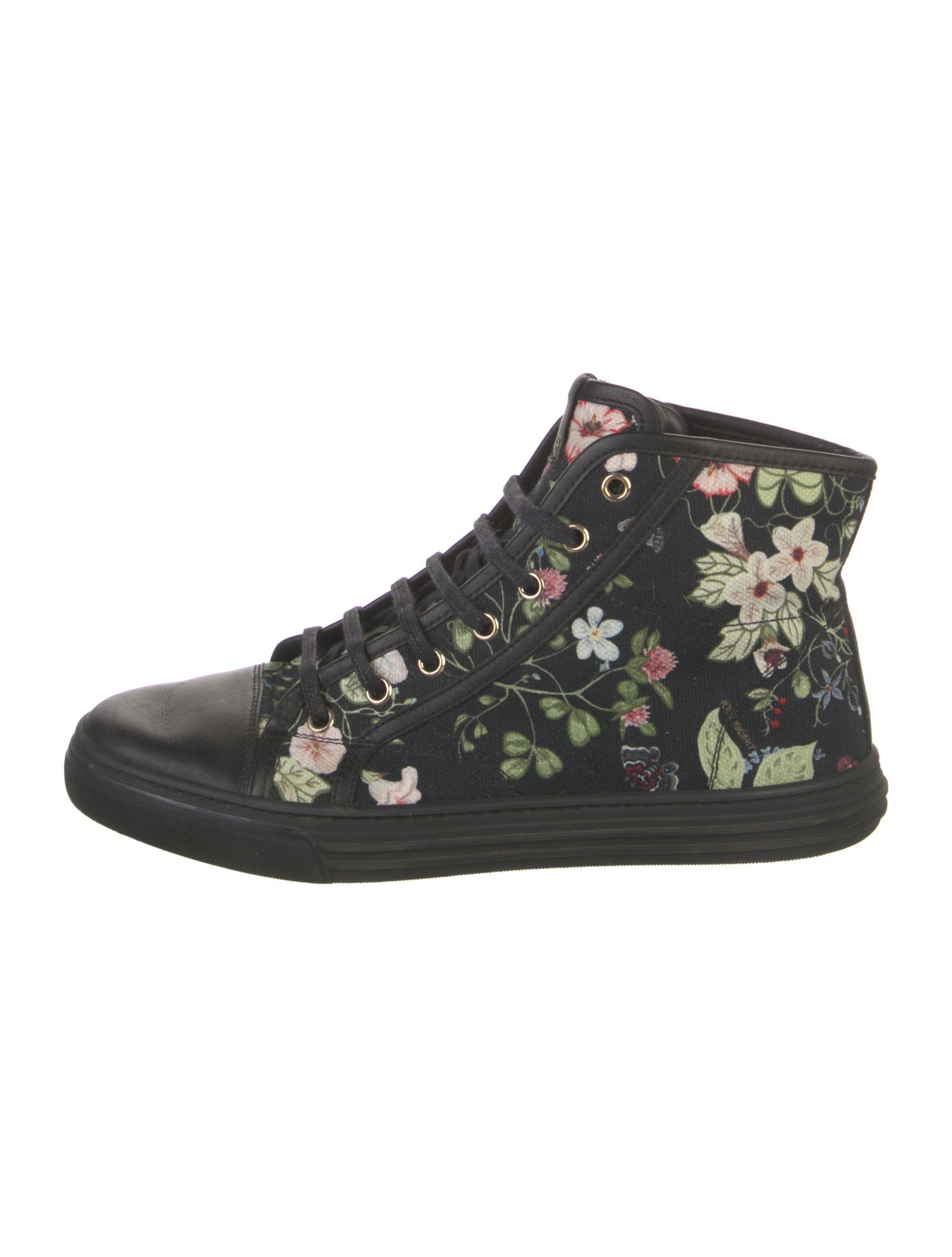 Gucci Flora Knight Print Canvas Sneakers